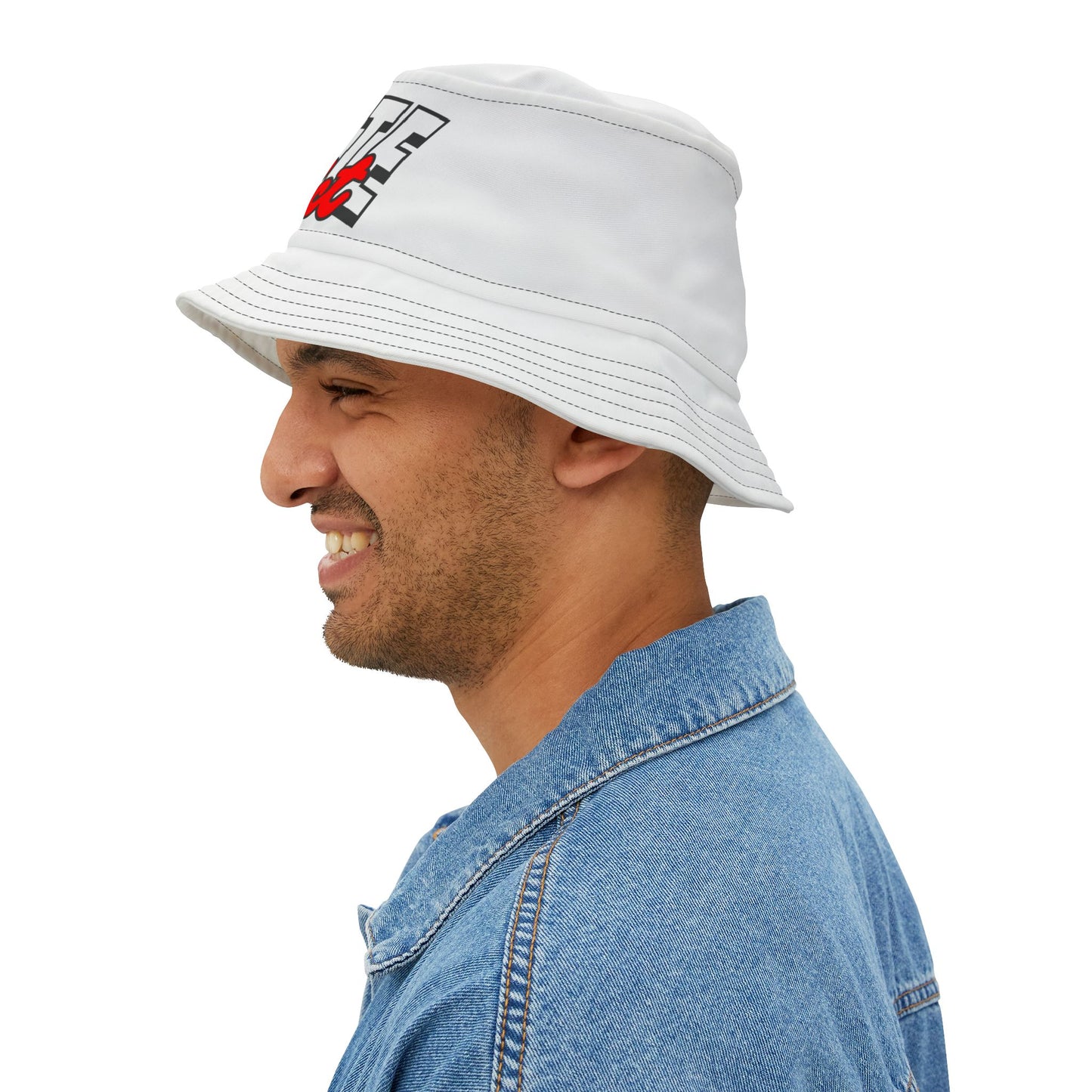 White Skate Addict Bucket Hat