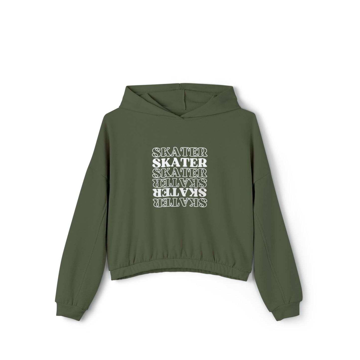 Women’s Cropped Statement Skater Hoodie