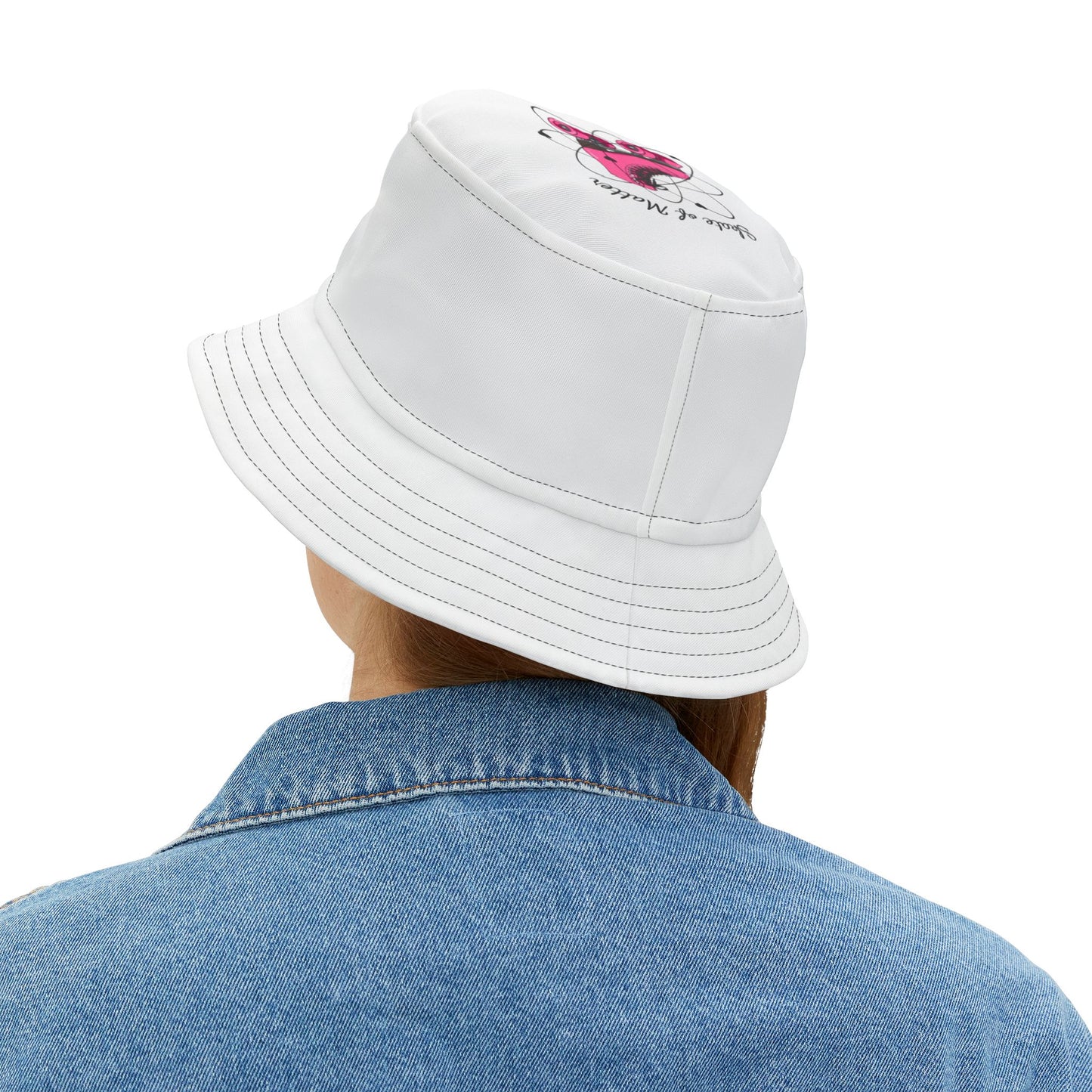 White Skate Addict Bucket Hat