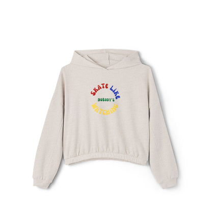 Women’s Cropped Primary Skate Like Nobody's Watching Sweatshirt