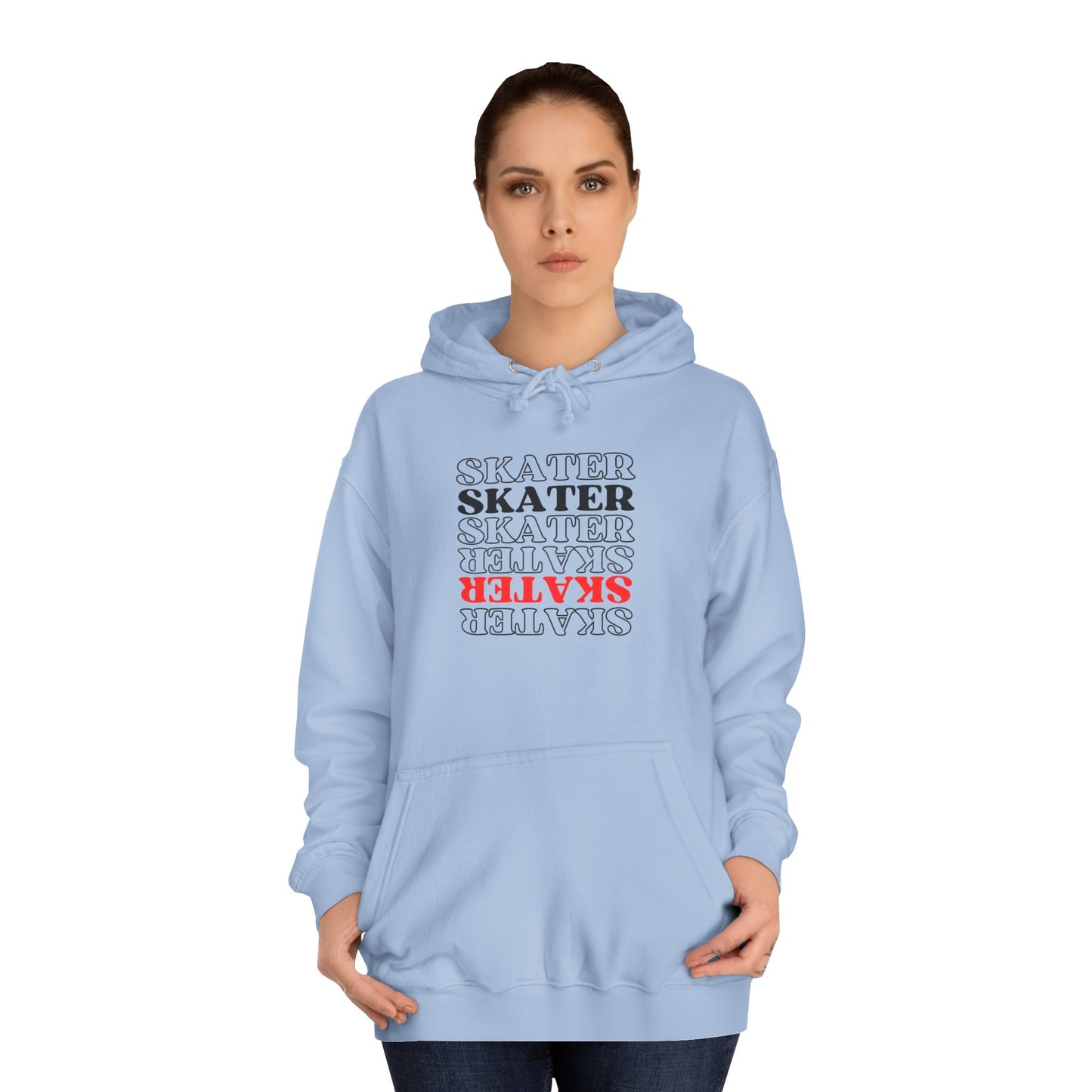 Red Statement Skater Unisex Hoodie