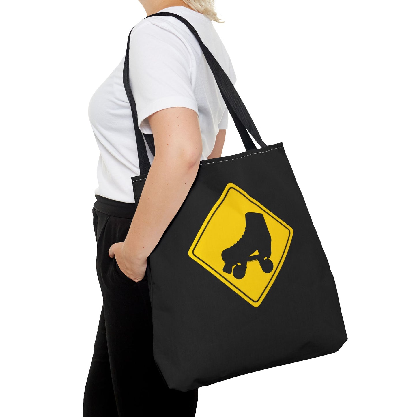 Warning Skater Tote Bag