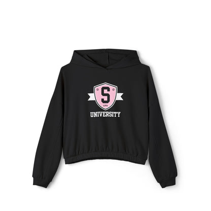 Women’s Cropped Skater University Emblem Sweatshirt