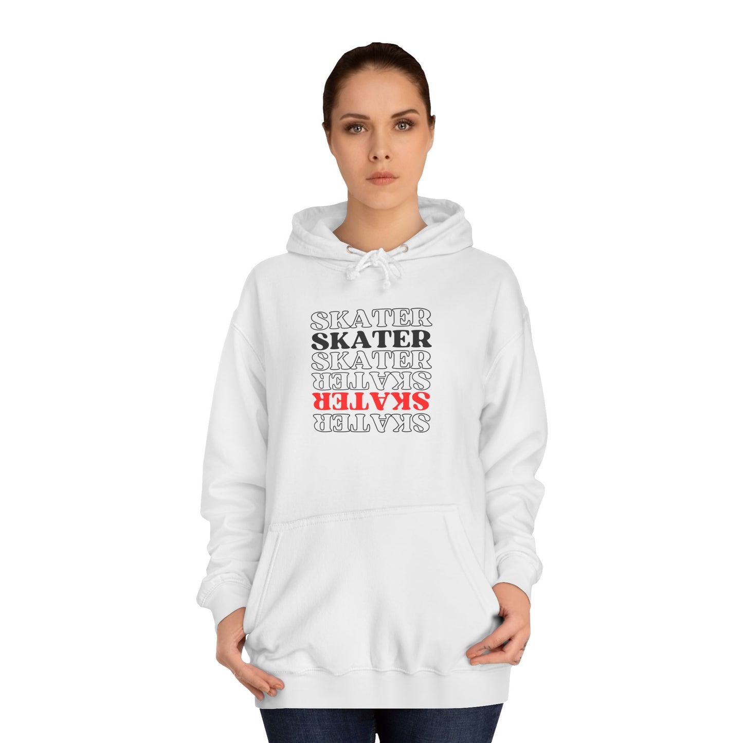 Red Statement Skater Unisex Hoodie