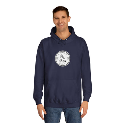 White Round Skaters Club Unisex Hoodie