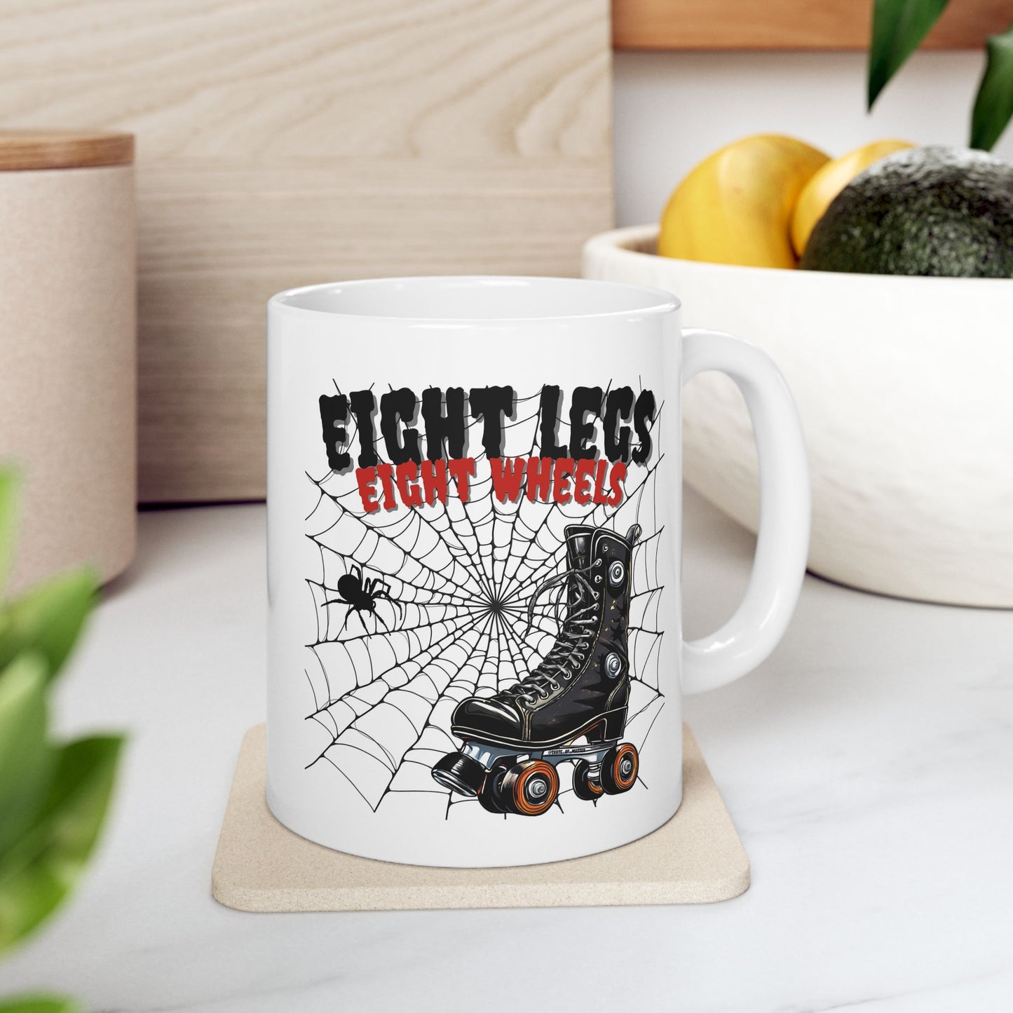 Eight Legs Eight Wheels Ceramic Mug