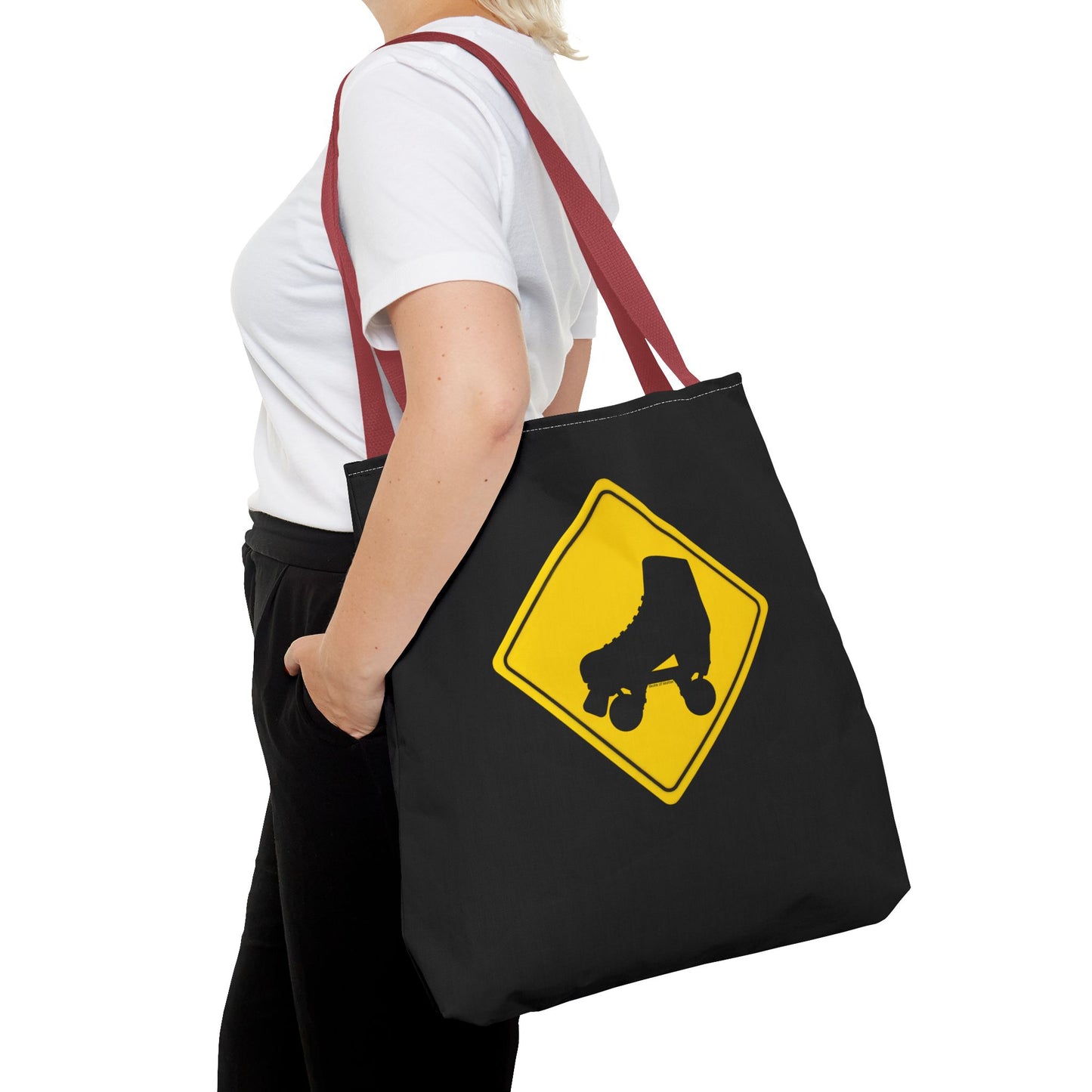 Warning Skater Tote Bag