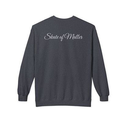 Warning Skater Unisex Fleece Crewneck Sweatshirt