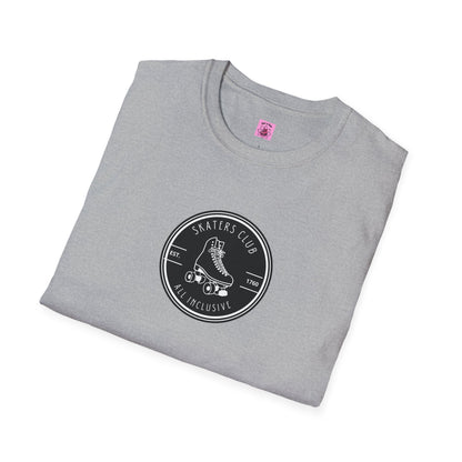 Round Black Skaters Club Unisex T-Shirt