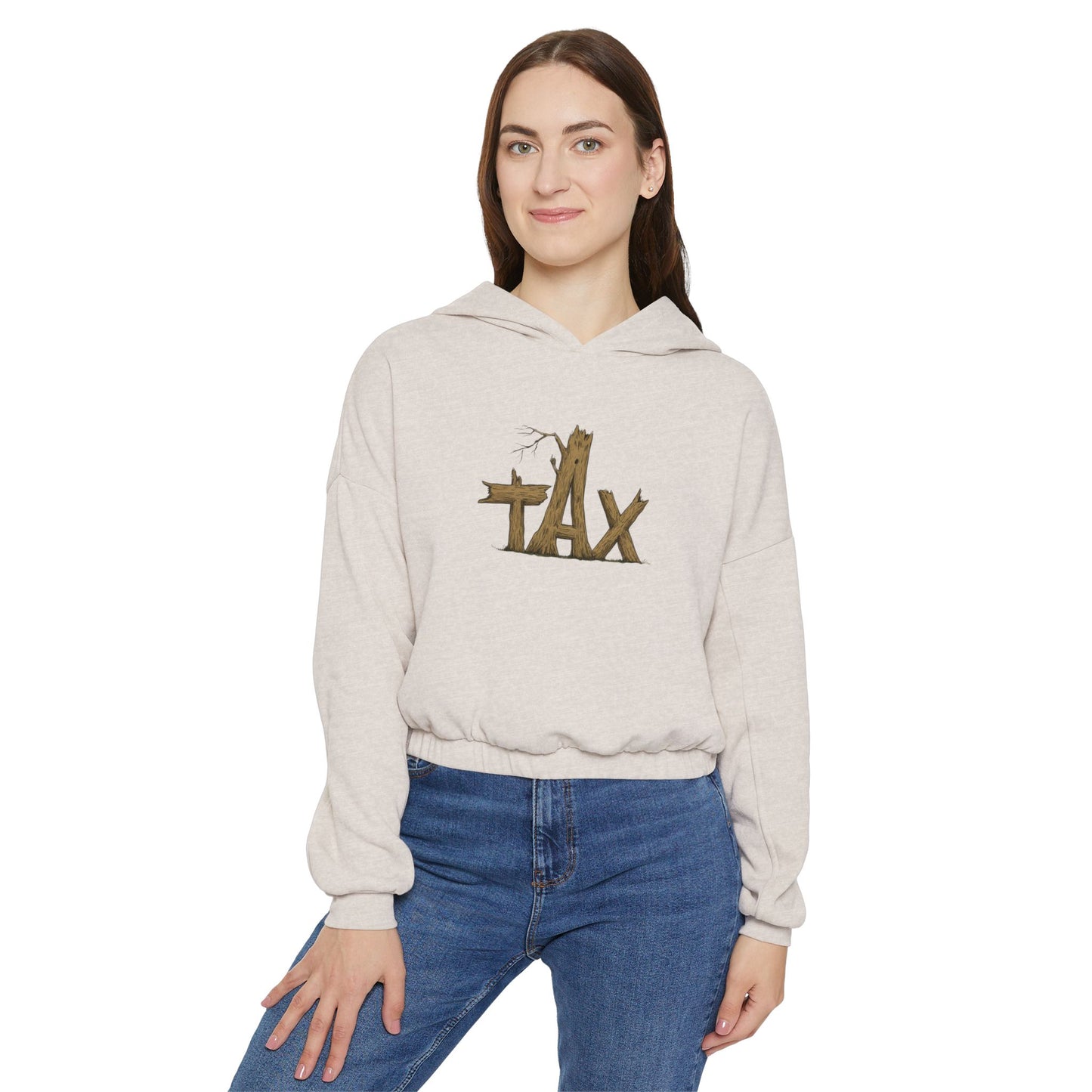 Women’s Cropped Wood Tax Sweatshirt