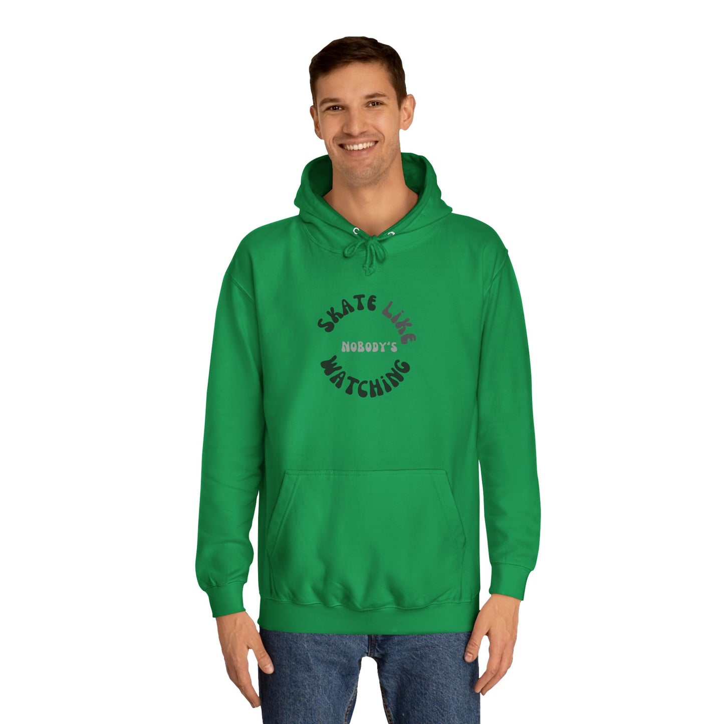 Monotone Skate Like Nobody's Watching Unisex Hoodie