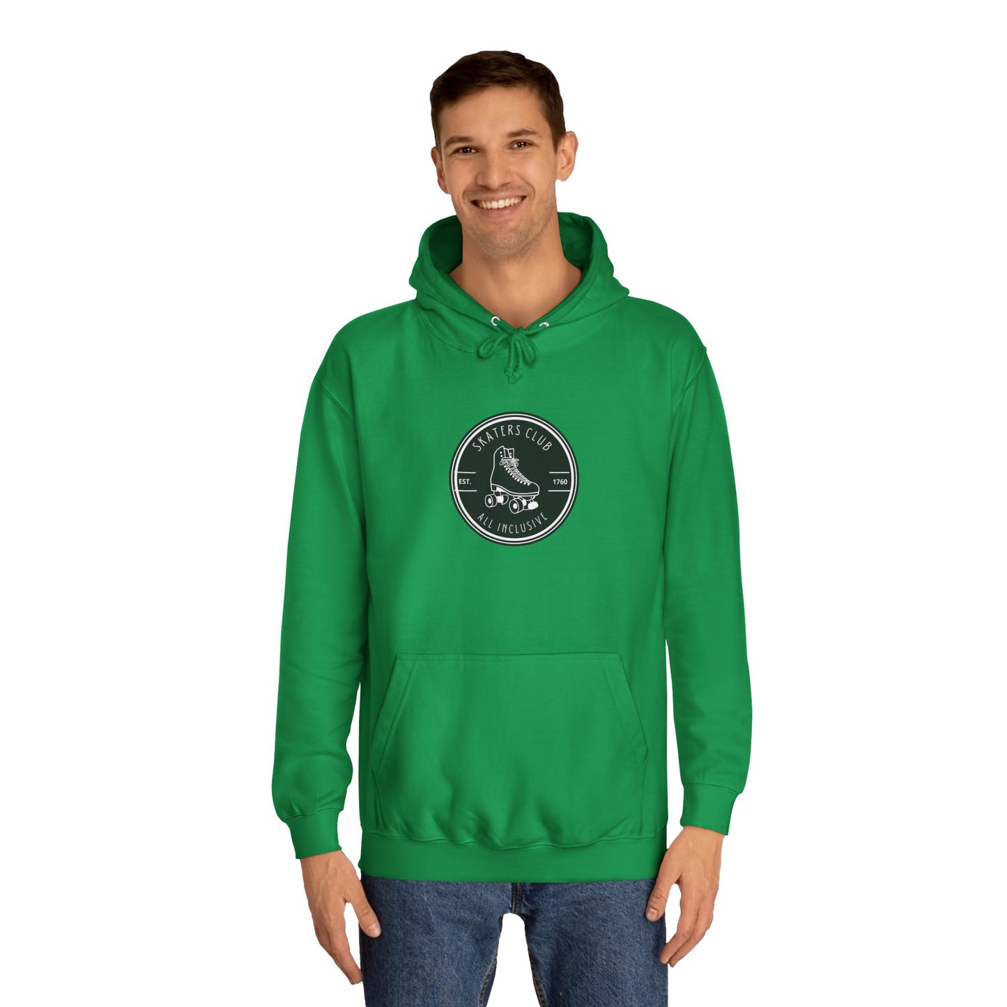 Black Round Skaters Club Unisex Hoodie