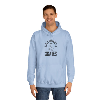 Easily Distracted by Skates Unisex Hoodie