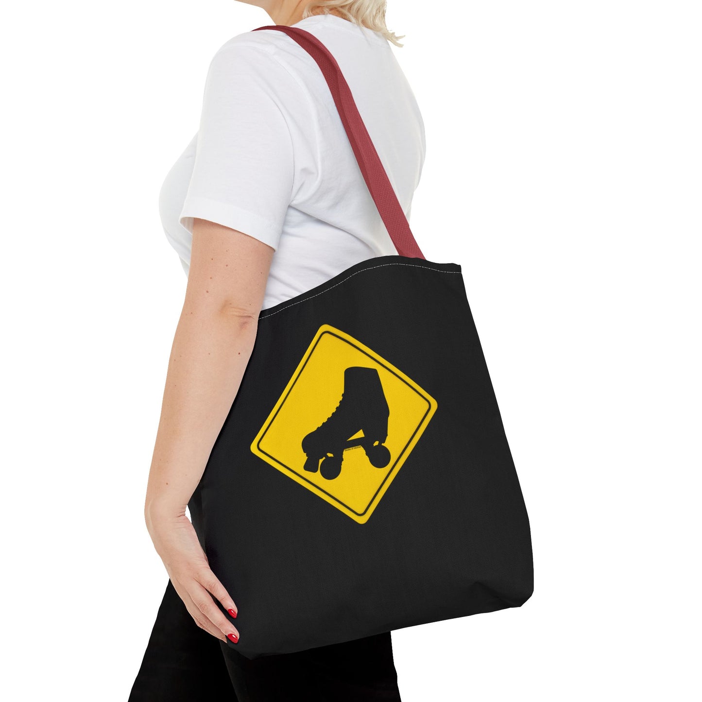 Warning Skater Tote Bag