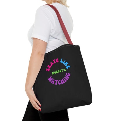 Colorful Skate Like Nobody's Watching Tote Bag