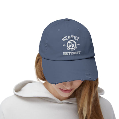 Skater University Distressed Cap