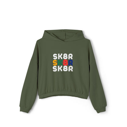 Women’s Cropped Retro Skater Sweatshirt