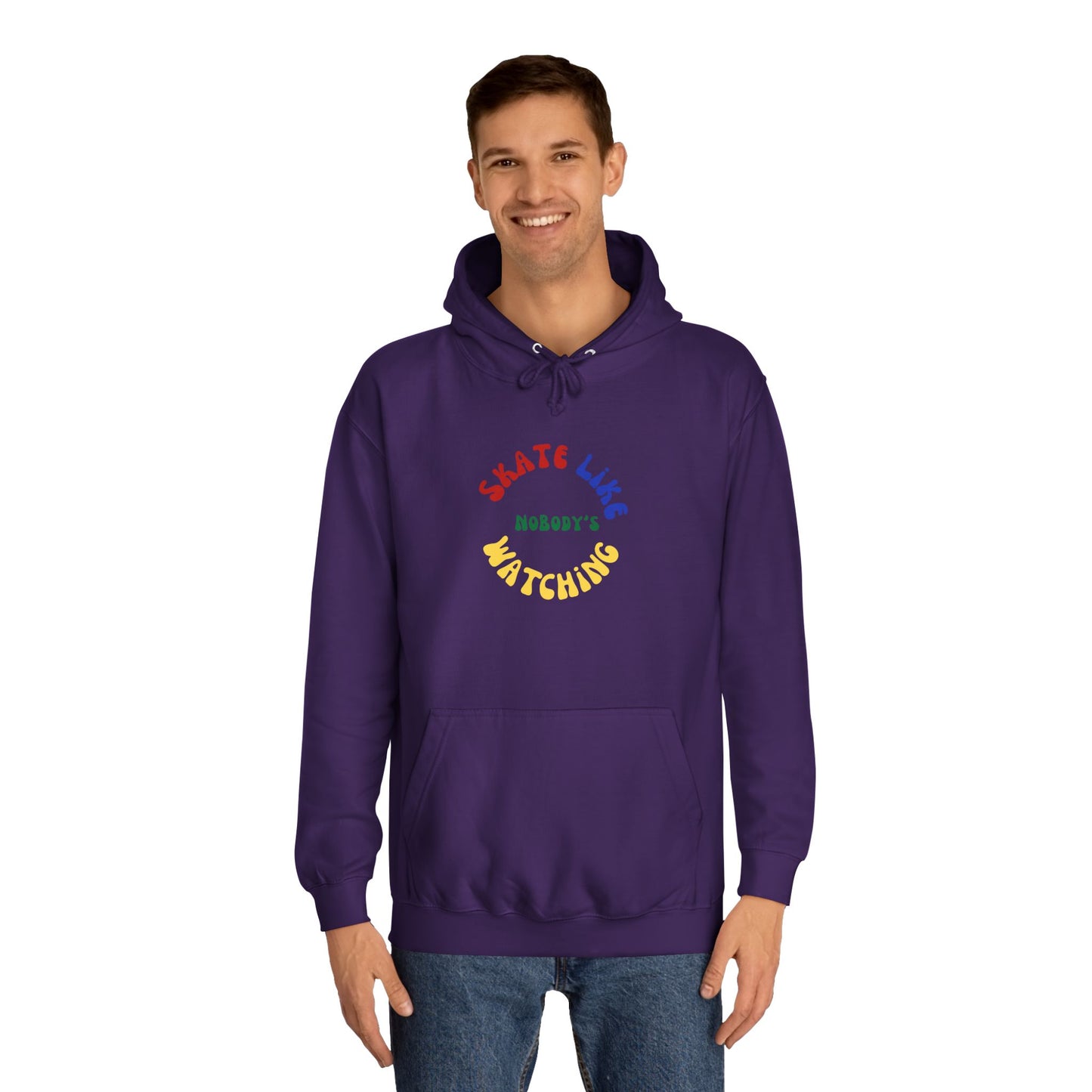 Primary Skate Like Nobody's Watching Unisex Hoodie