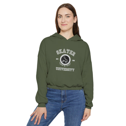 Women’s Cropped Skater University (Solid) Sweatshirt