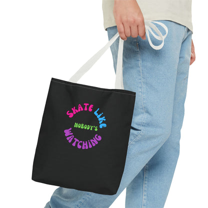 Colorful Skate Like Nobody's Watching Tote Bag