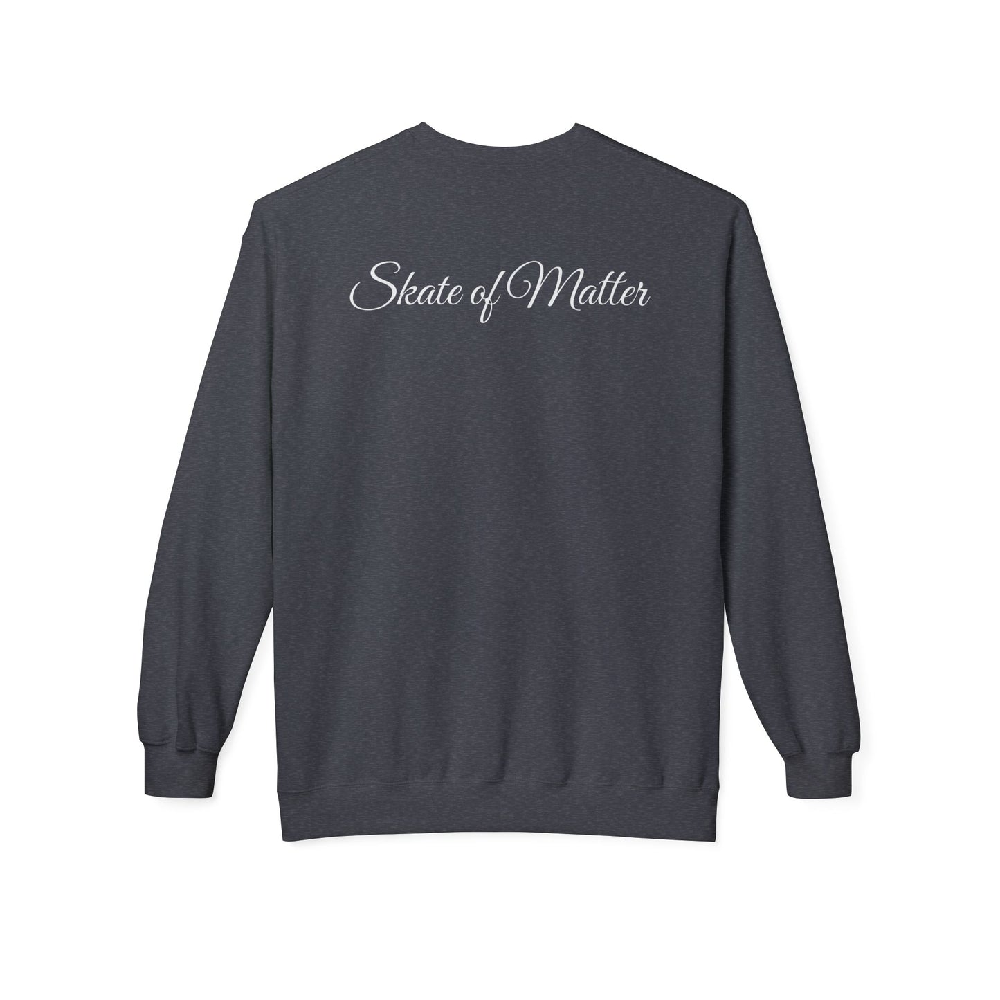 Round Black Skaters Club Unisex Fleece Crewneck Sweatshirt