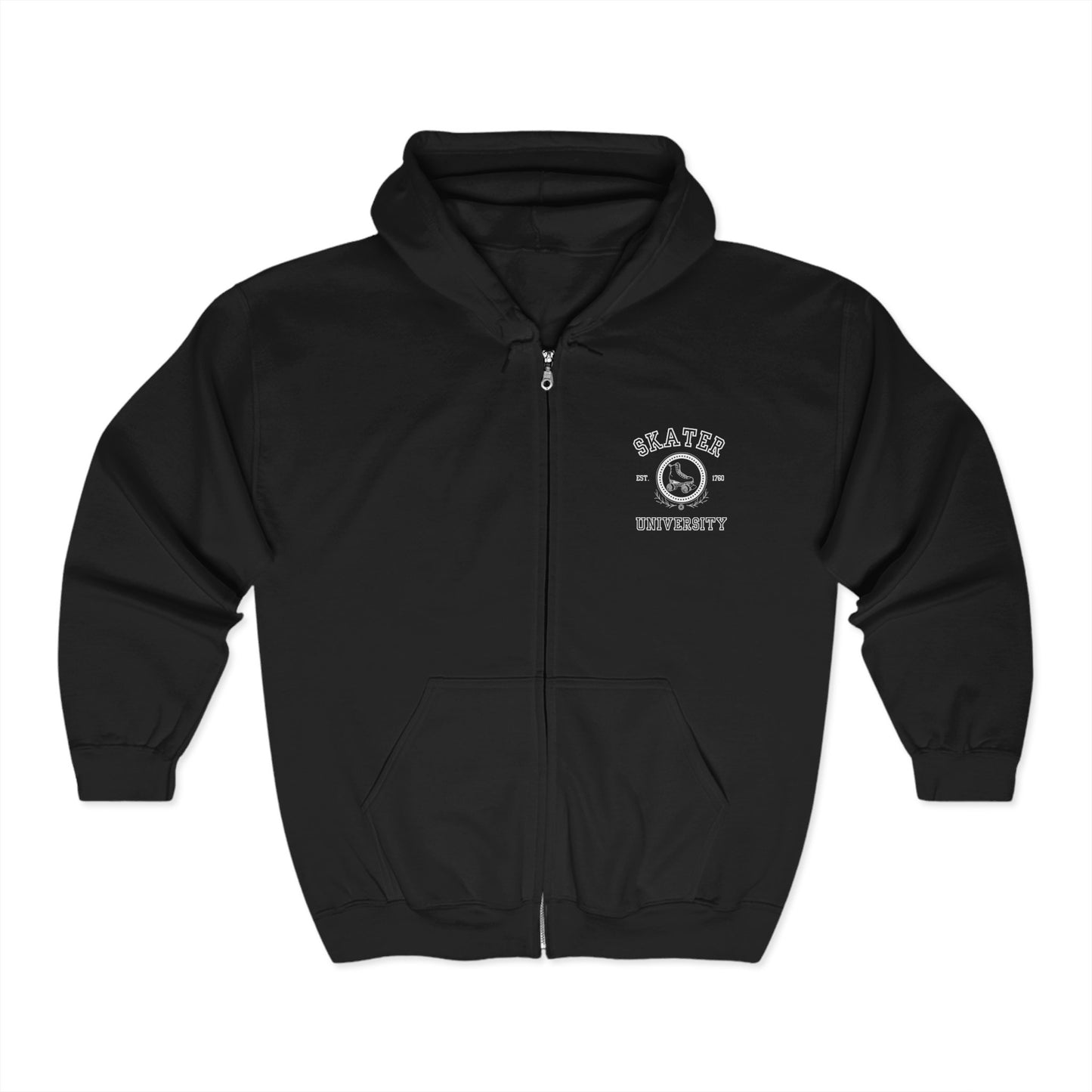 Skater University Unisex Zip Hooded Sweatshirt