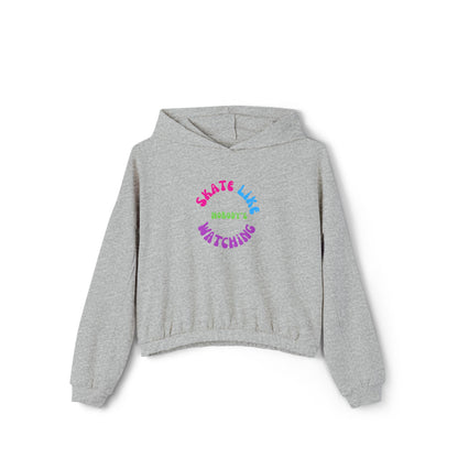 Women’s Cropped Colorful Skate Like Nobody's Watching Sweatshirt