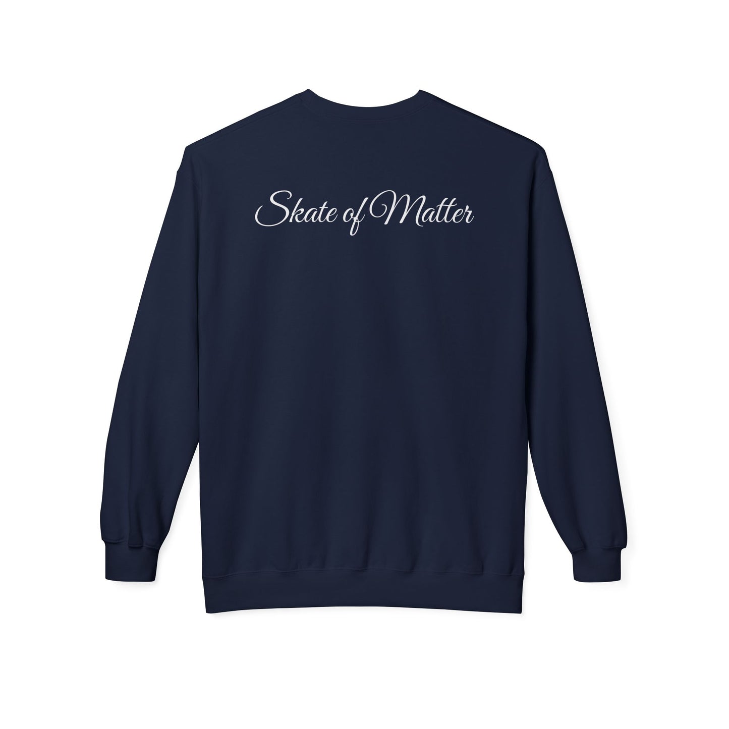 Round White Skaters Club Unisex Fleece Crewneck Sweatshirt