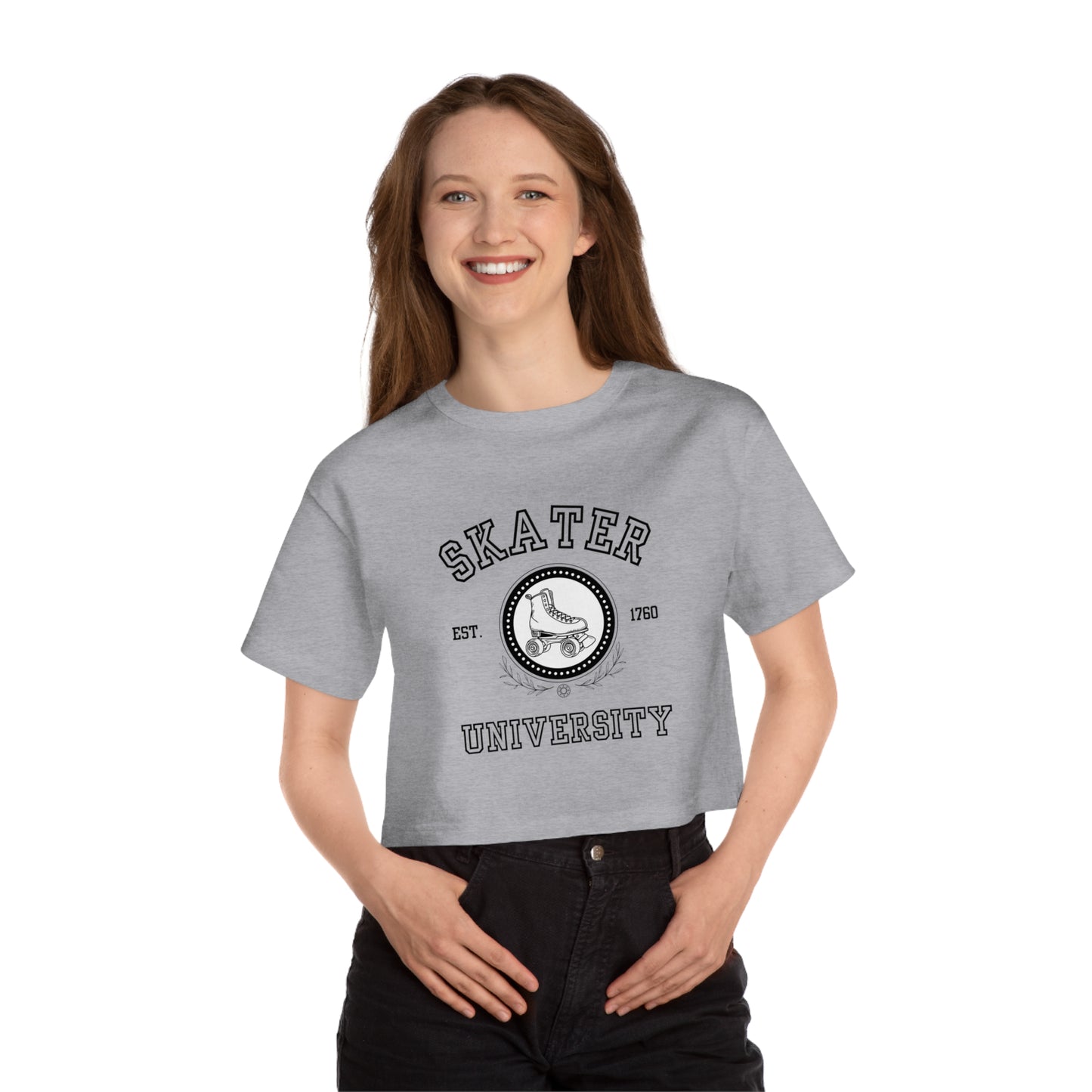 Champion Women's Skater University (Solid) Cropped T-Shirt