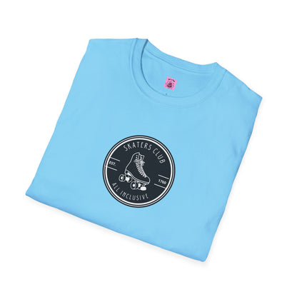 Round Black Skaters Club Unisex T-Shirt