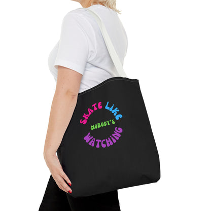 Colorful Skate Like Nobody's Watching Tote Bag