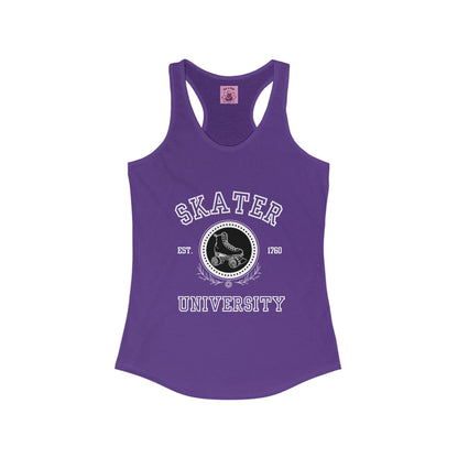 Women's Skater University (Solid) Racerback Tank