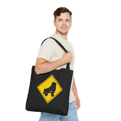 Warning Skater Tote Bag