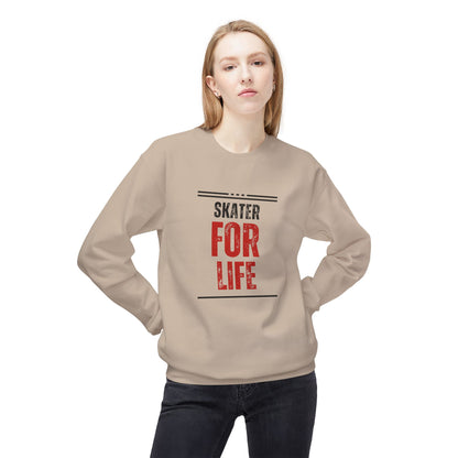 Skater for Life Unisex Fleece Crewneck Sweatshirt