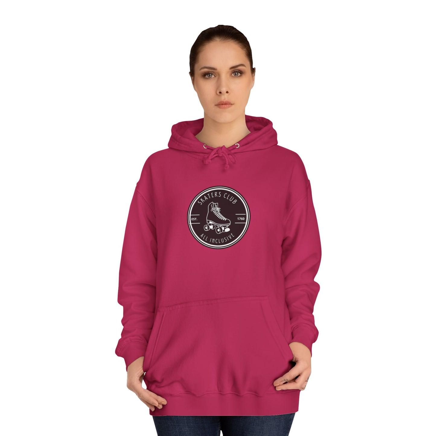 Black Round Skaters Club Unisex Hoodie