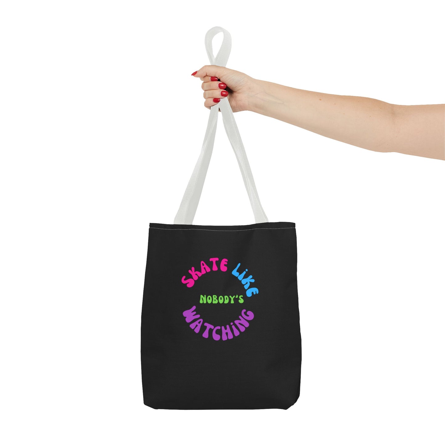 Colorful Skate Like Nobody's Watching Tote Bag