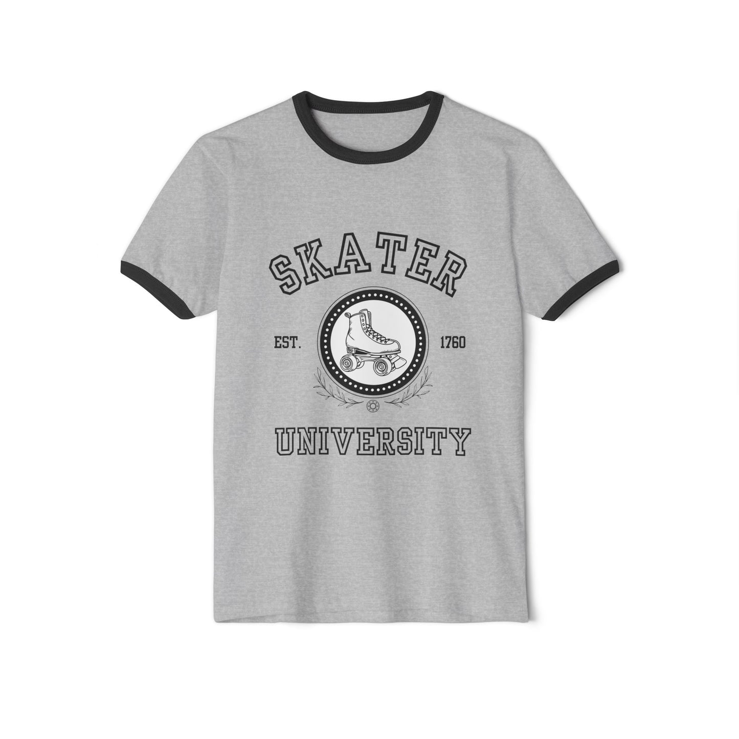 Skater University (Solid) Unisex Cotton Ringer T-Shirt