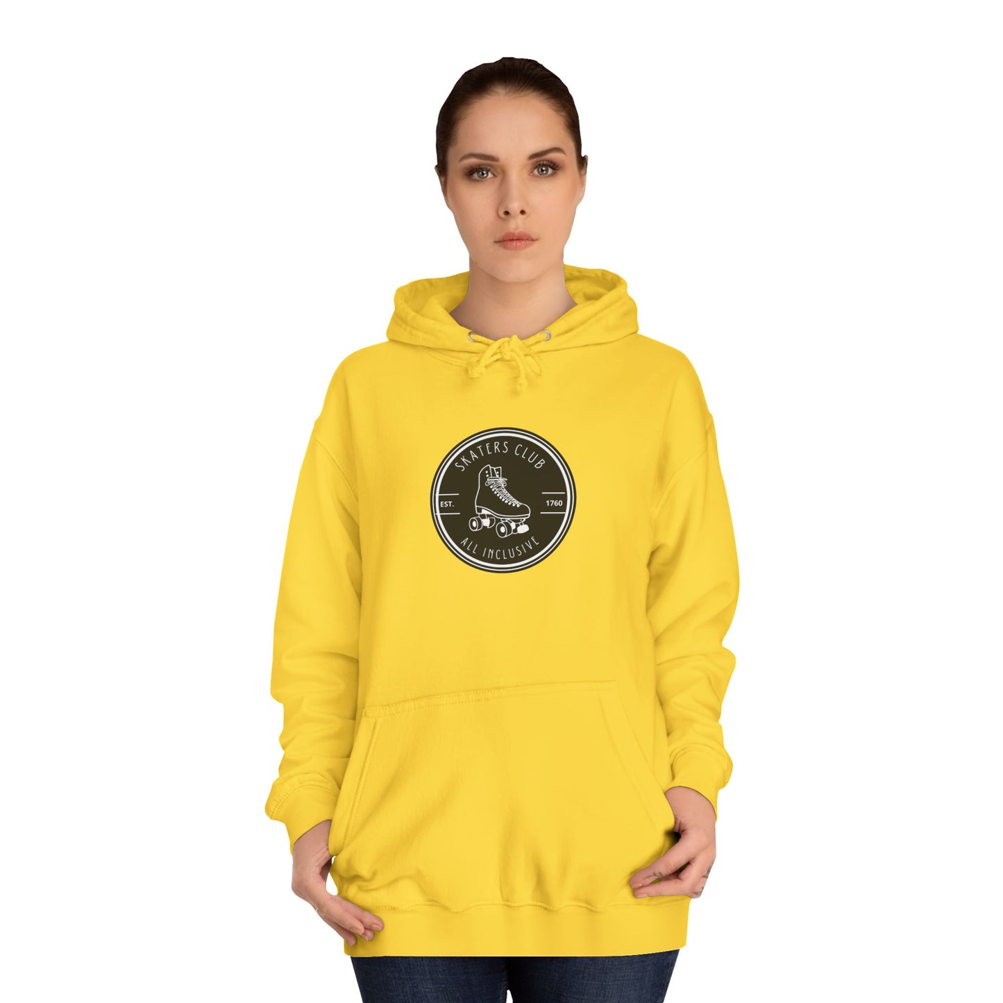 Black Round Skaters Club Unisex Hoodie