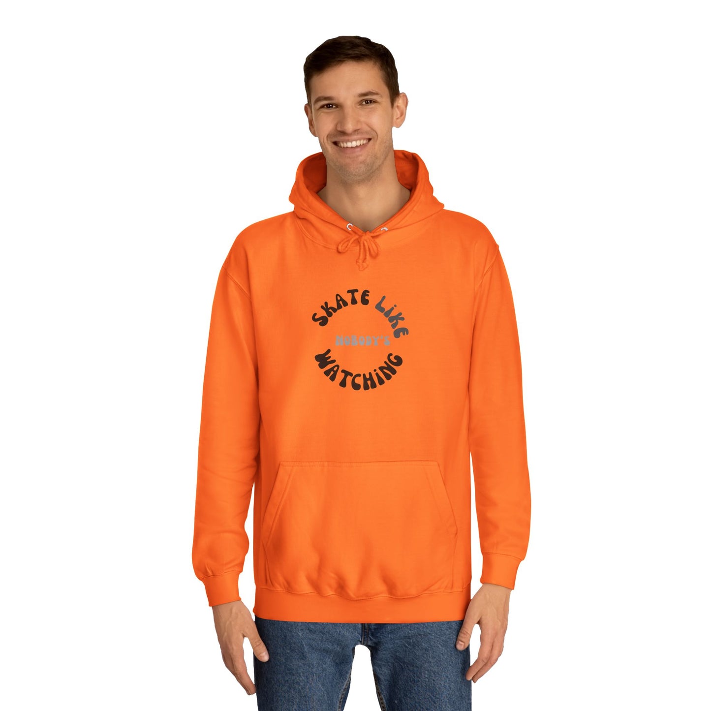 Monotone Skate Like Nobody's Watching Unisex Hoodie