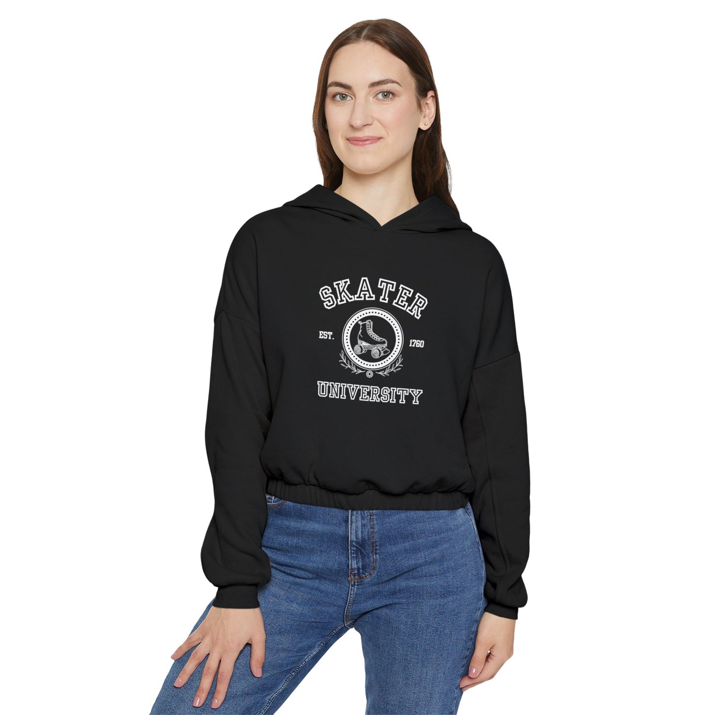 Women’s Cropped Skater University Sweatshirt