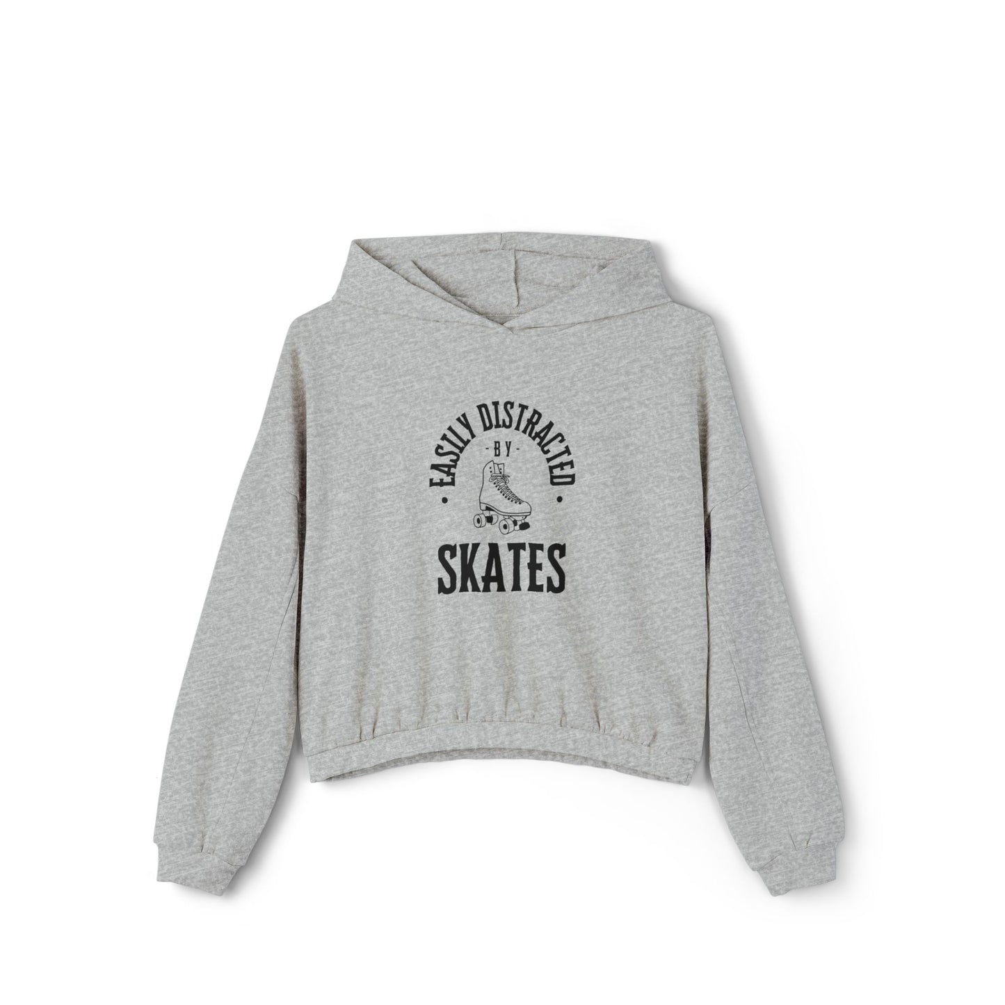 Women’s Cropped Easily Distractd by Skates Sweatshirt