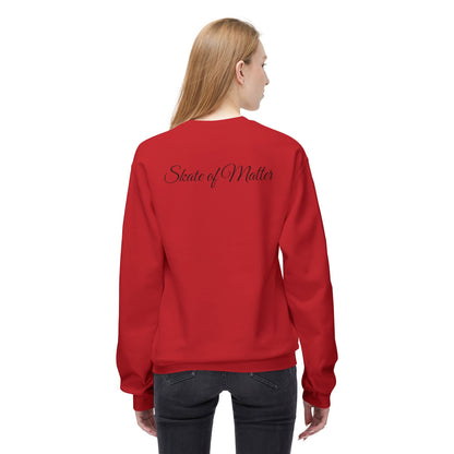 Easily Distracted by Skates Unisex Fleece Crewneck Sweatshirt