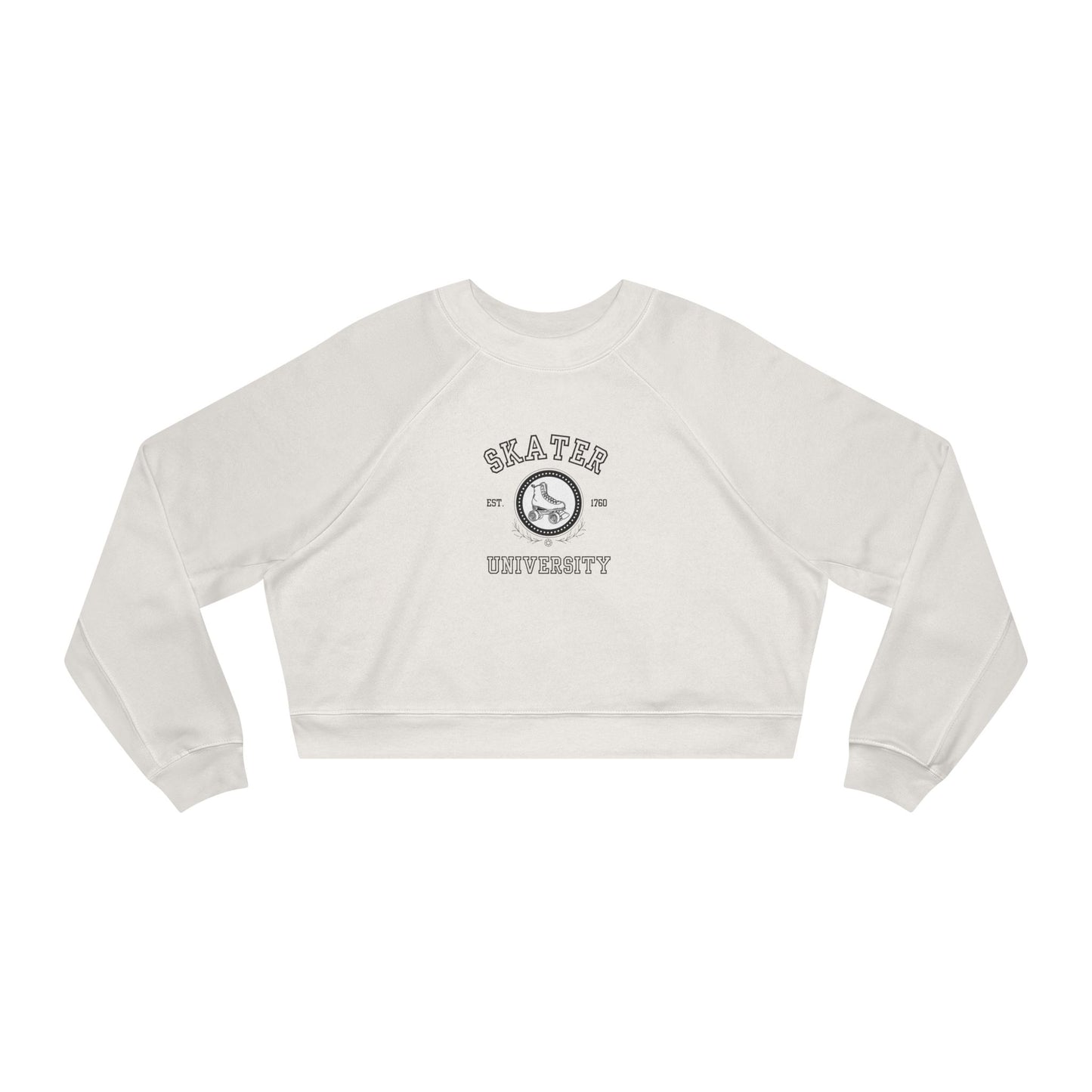 Women's Cropped Skater (Solid) University Fleece Pullover