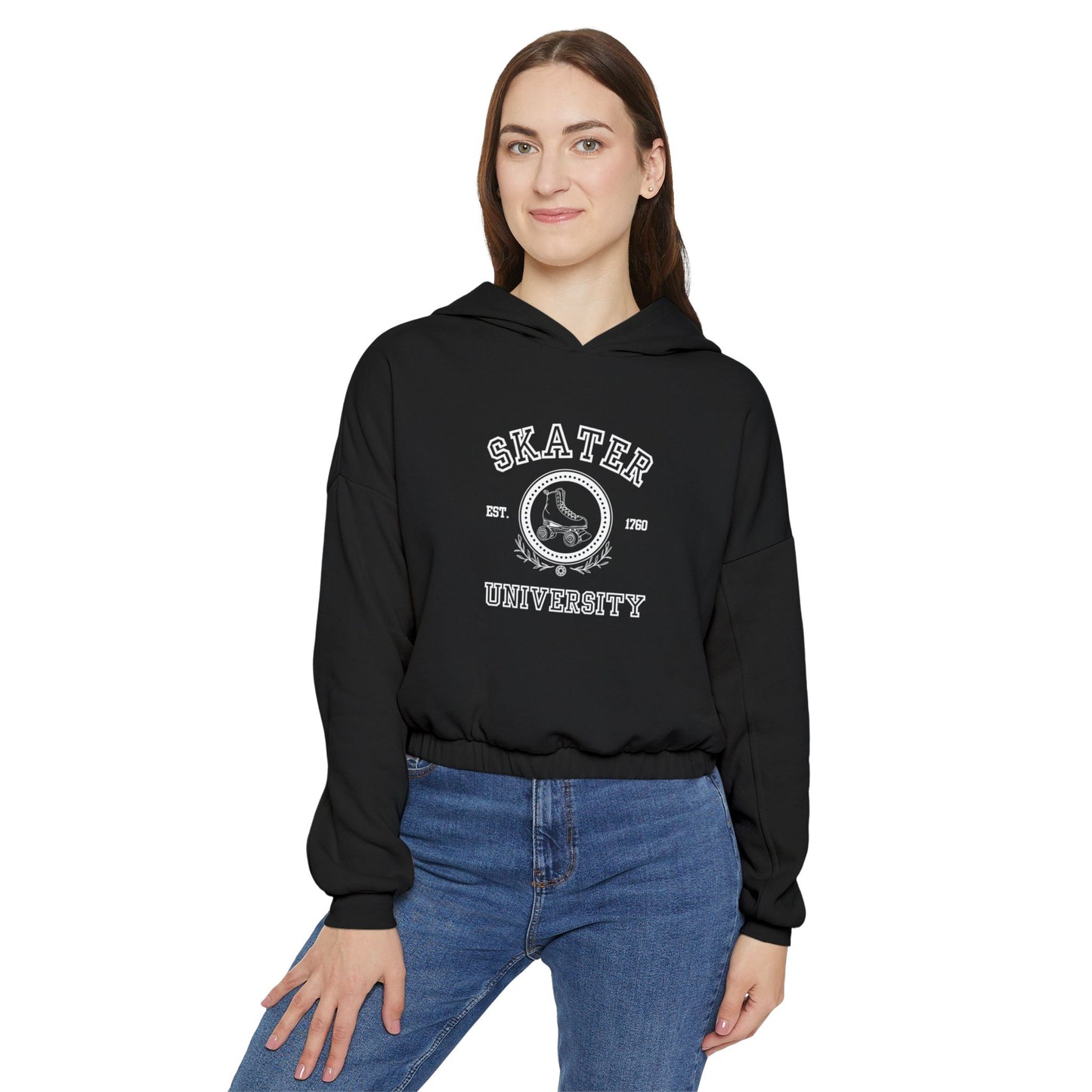 Women’s Cropped Skater University (Solid) Sweatshirt