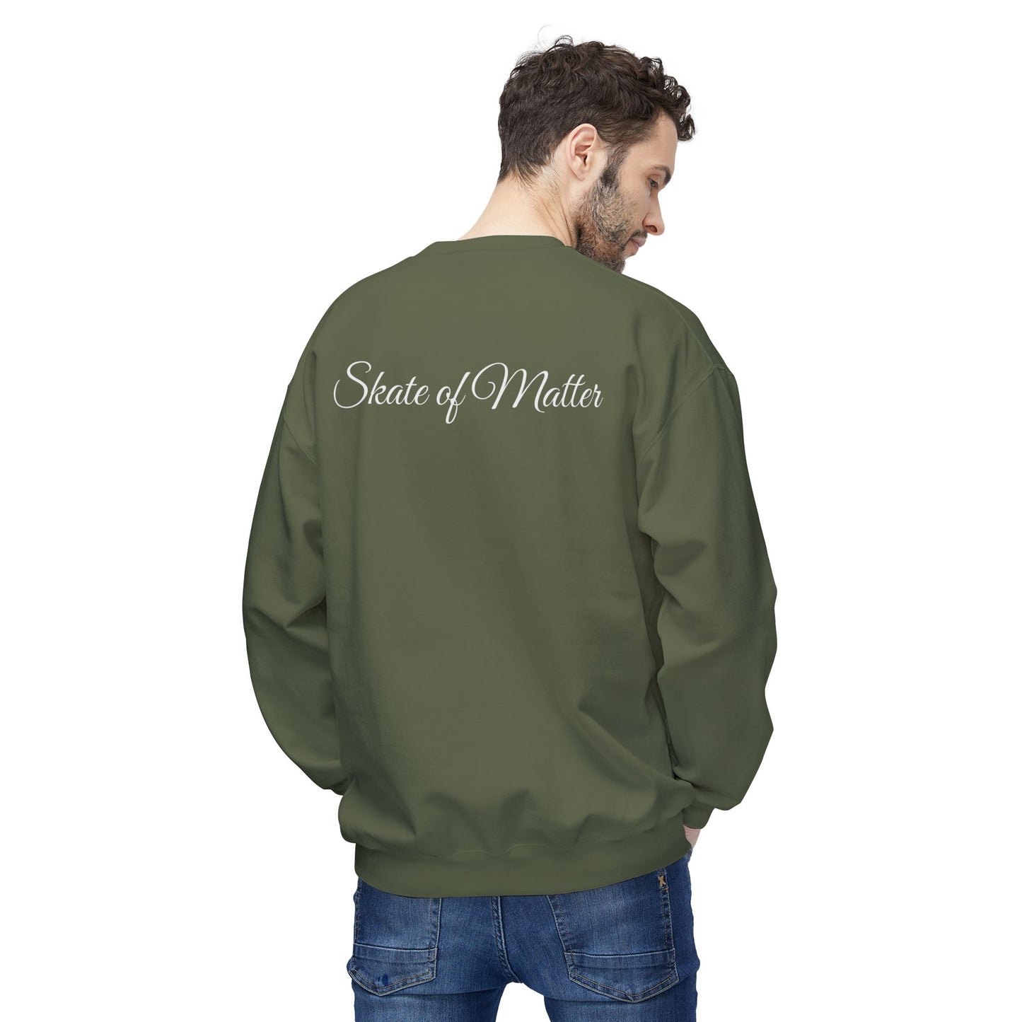 I Love Skater Guys Unisex Fleece Crewneck Sweatshirt