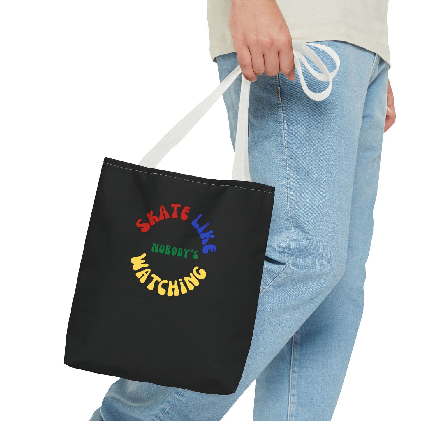 Primary Skate Like Nobody's Watching Tote Bag