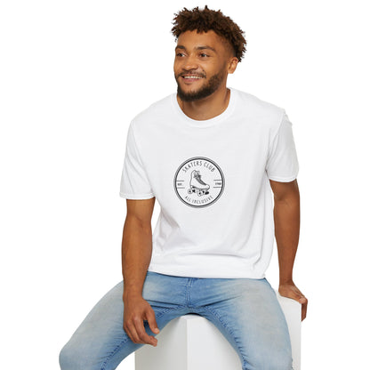 Round White Skaters Club Unisex T-Shirt