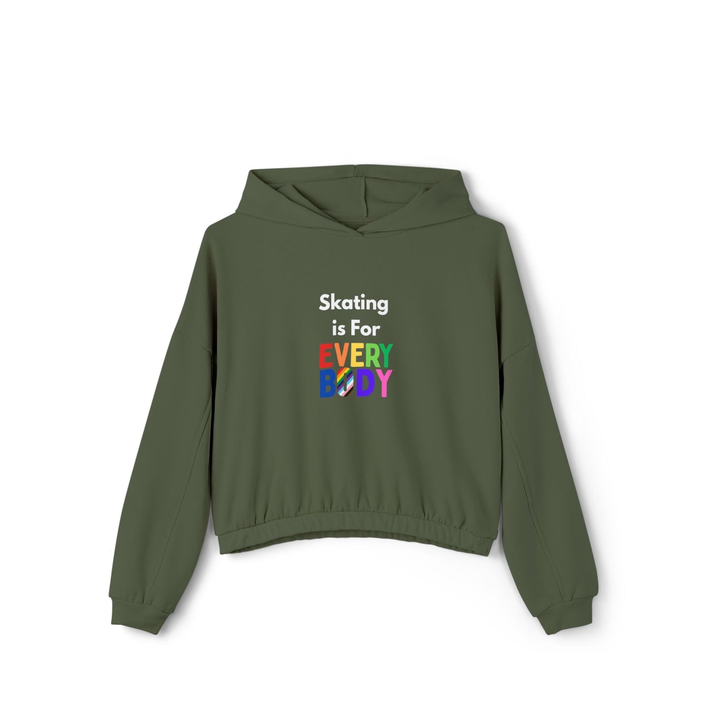 Women’s Cropped Skating is For Everybody Sweatshirt