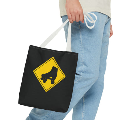 Warning Skater Tote Bag