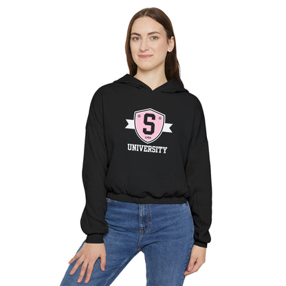 Women’s Cropped Skater University Emblem Sweatshirt